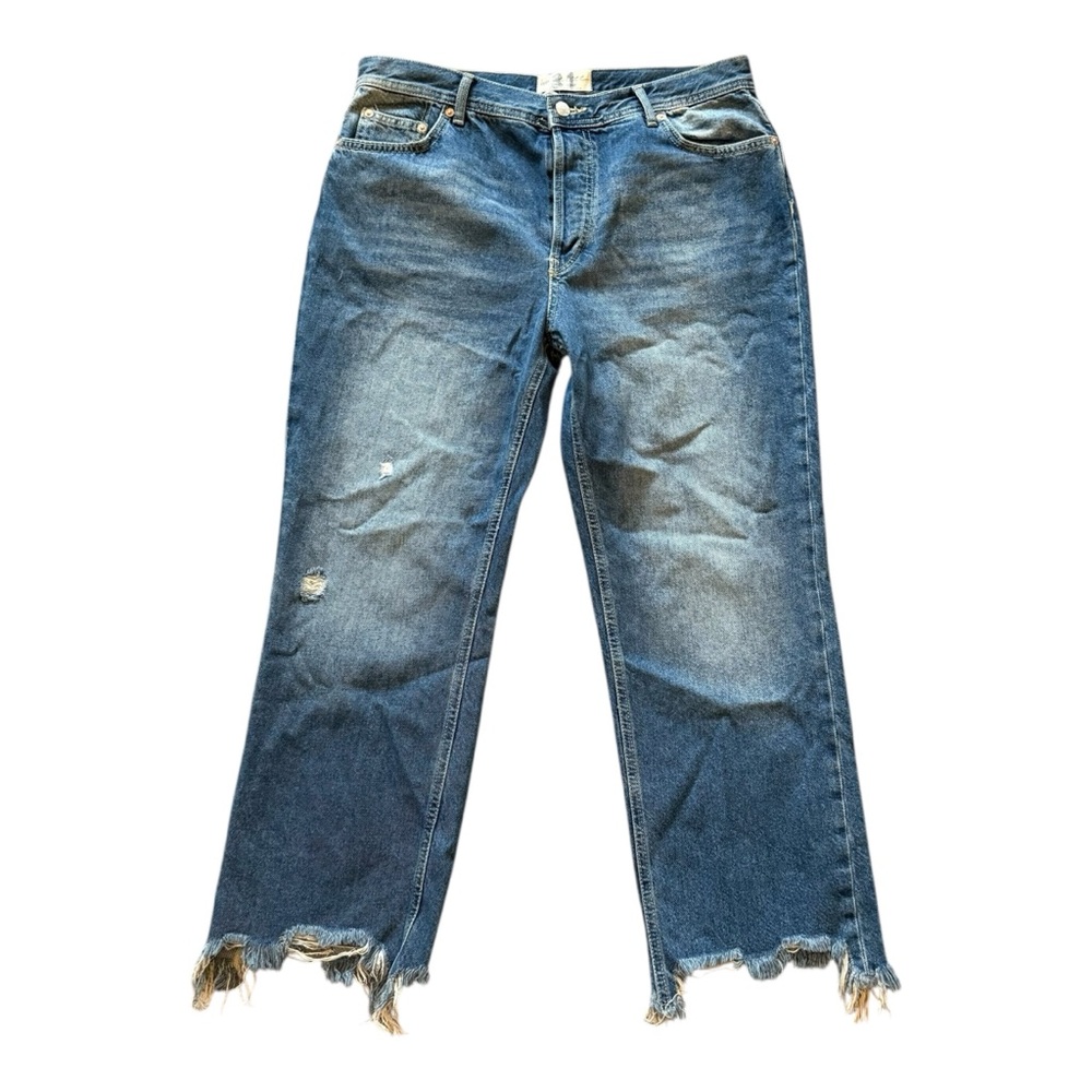 FREE PEOPLE 31 Maggie Mid-Rise Straight Jeans NWT